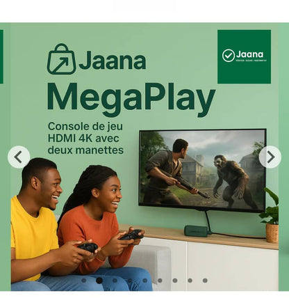 🎮 JAANA MegaPlay™ – Transformez instantanément votre TV en console rétro 4K