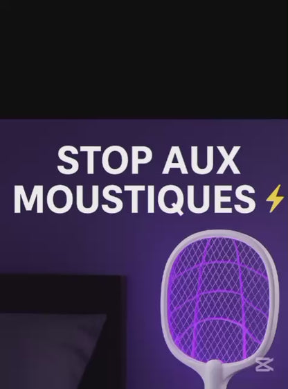Raquette Anti-Moustiques Électrique 2 en 1 – Rechargeable Lamp; Multifonction